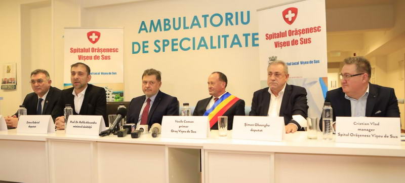 Ministrul Sănătății în vizită de lucru la spitalele din Sighet, Vișeu de Sus și Borșa