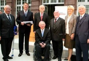 Klaus Iohannis cu Wolfgang Schauble.
